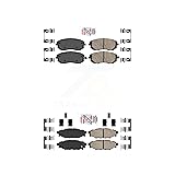 AmeriBRAKES Front Rear Ceramic Disc Brake Pads Kit