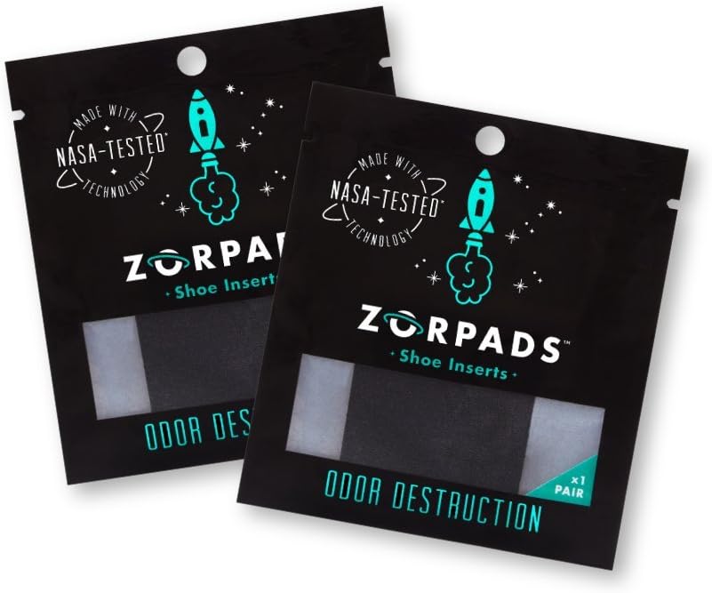 Zorpads Odor Eliminating Shoe Inserts Two Pairs
