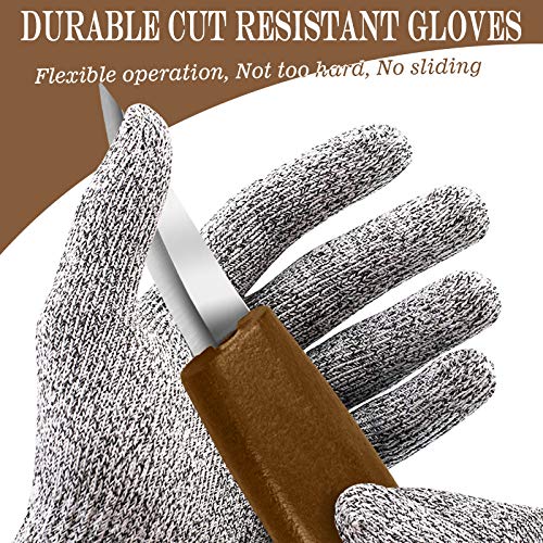 Wood Carving Whittling Knives Set with Deluxe Felt Leather Case