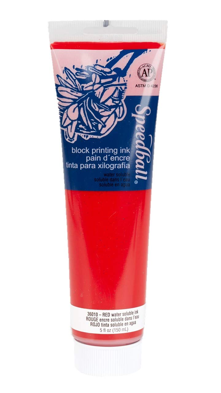 SpeedballBLOCK INK WS 5OZ RED