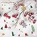 Resinta 150g/7500 Pieces Christmas Table Confetti Christmas Design Confetti Pentagram, Elk, Snowflake, Santa, Pine, Sequin, Merry Christmas Alphabet Confetti Bright Christmas Party Decoration