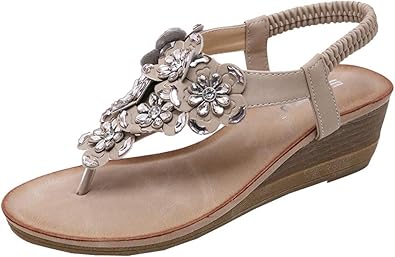 thong wedge sandals with ankle strap