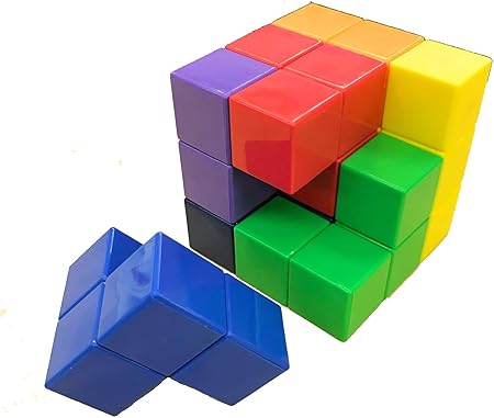 Amazon Cig 磁石ソーマキューブ 本体 想像力 思考力 空間知覚能力の発達 マグネット キューブ 立方体 パズル 知育玩具 磁石 ブロック 赤ちゃん 幼児のおもちゃ おもちゃ