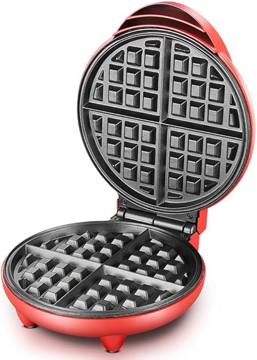 Mini Waffle Maker Machine 4Slice Belgian Waffle Maker Electric NonStick DoubleSided Uniform
