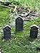 Fiddlehead Fairy Garden Miniature Halloween Tombstone Accessory Set (Set of 3) #17003