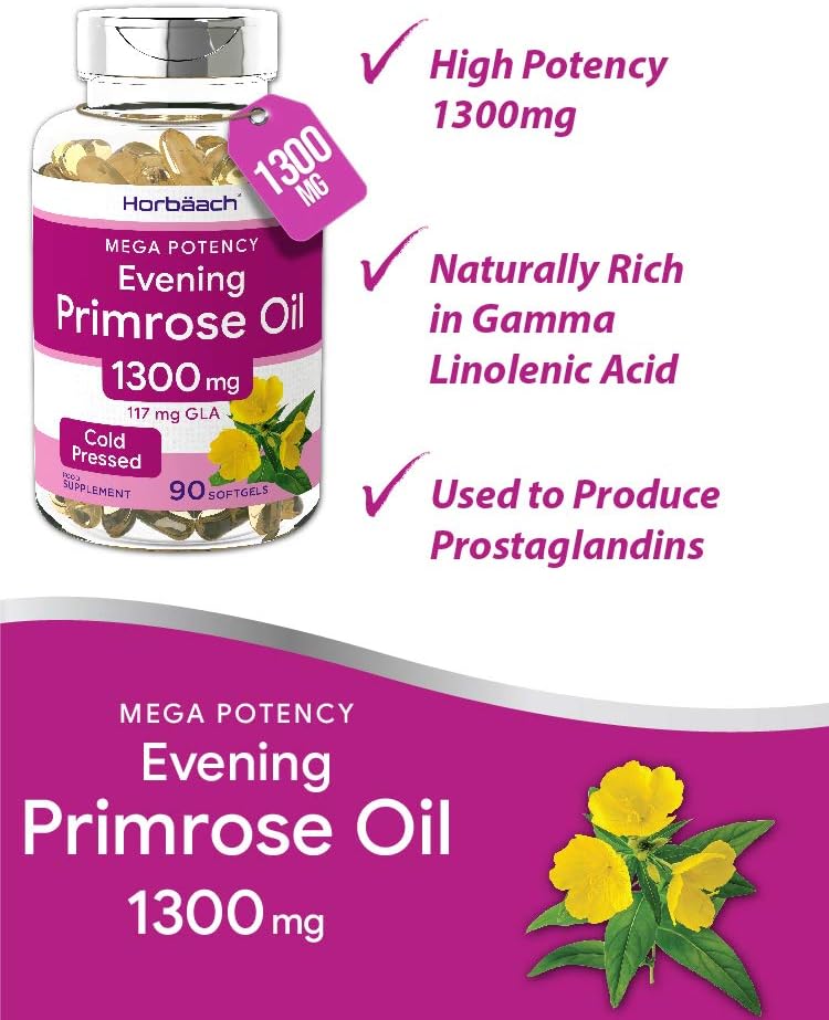 Evening Primrose Oil 2600mg, 90 count (Pack of 1) - Image 3