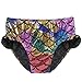 TFJH E 3PCS Kids Bathing Suit Swimsuits for Girls Fish Tail Set Colorful 110