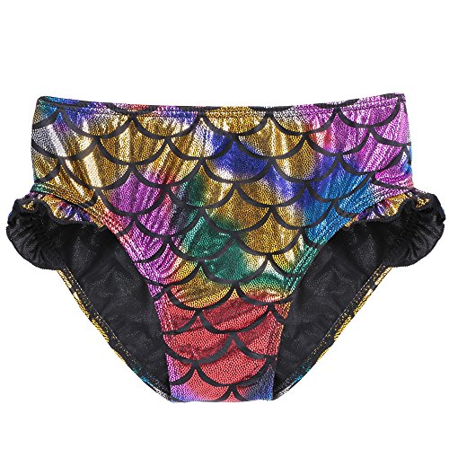 TFJH E 3PCS Kids Girls Fancy Princess Swimmable Fish Tail Set 6-7Years Colorful - Thumbnail 2