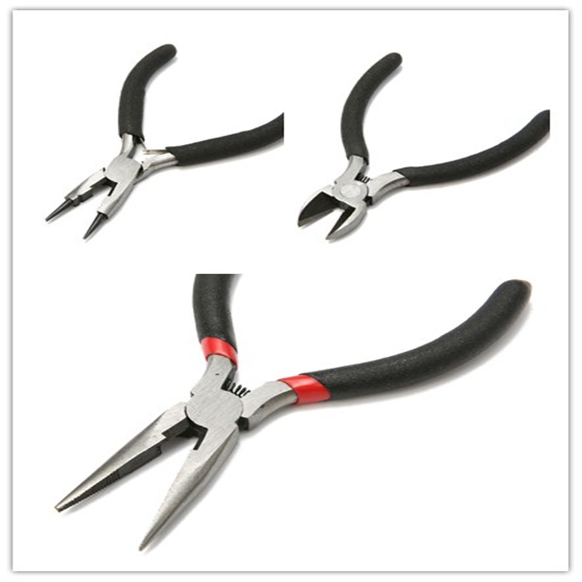 920 tlg Jeteven DIY Schmuck Basteln mit Zangen Set Schmuckherstellung, Schmuck Zubehör Werkzeug, Schmuckdraht Kette ohrringe spaltringe verschluss für Ohrring Armband Halsketten Anfänger bronze