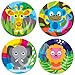 French Bull 4pc Kids Feeding Melamine Tableware Flatware BPA Free Dishwasher Safe, Durable, 4 Count (Pack of 1) Plate Set (Jungle)