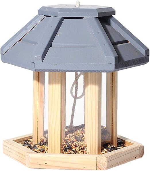 Jxxddq Bird Feeder House For Outside Hanging Wild Bird Feeding