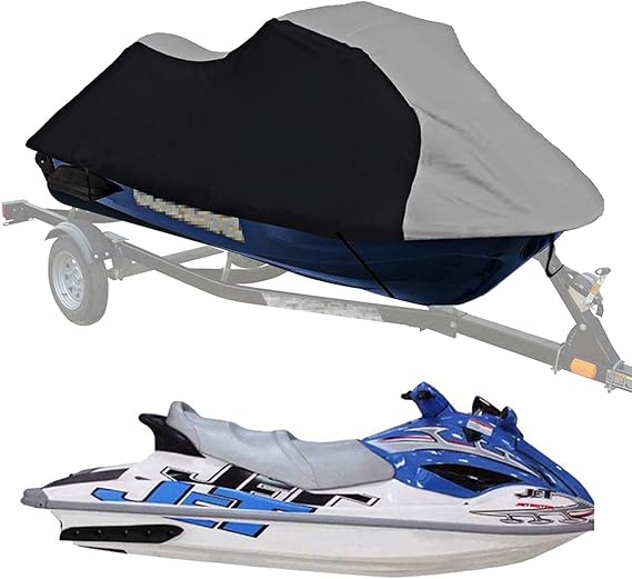 Waterproof Jet Ski Cover, Durable Tear Proof 600D PVC Boat Cover All