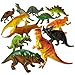 DINOSAUR TOYS Party Favors Figures - 12 Pack - 5.5 Inches - Safe Material, Assorted Realistic Large Dinosaur Figurines For Kids - For Birthday Party, Decoration, Gift, Prize, Toys For Boys & Girls, E