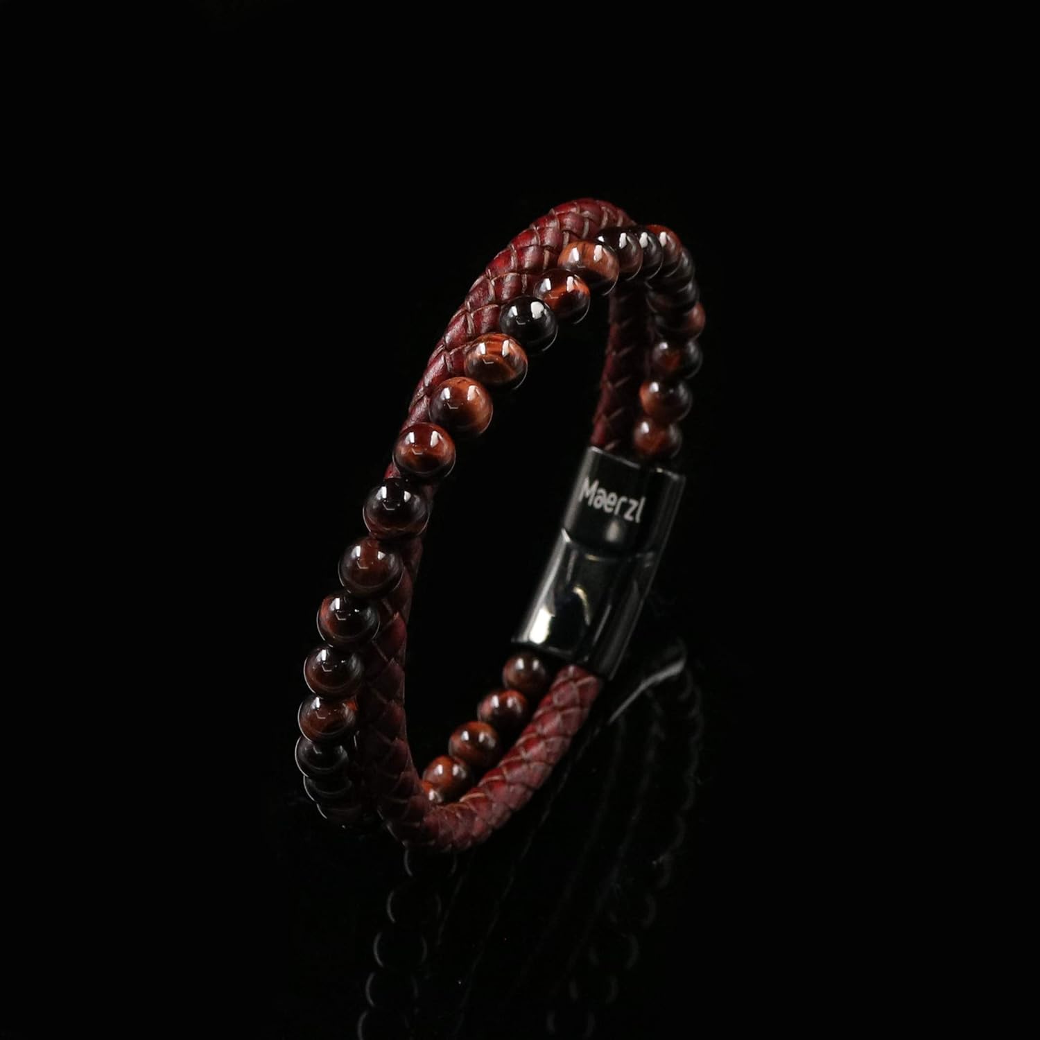 vintage red mens bracelet bead leather bracelet bracelet for men mens leather bracelet mens leather bracelet leather bracelet for men leather bracelet: Clothing