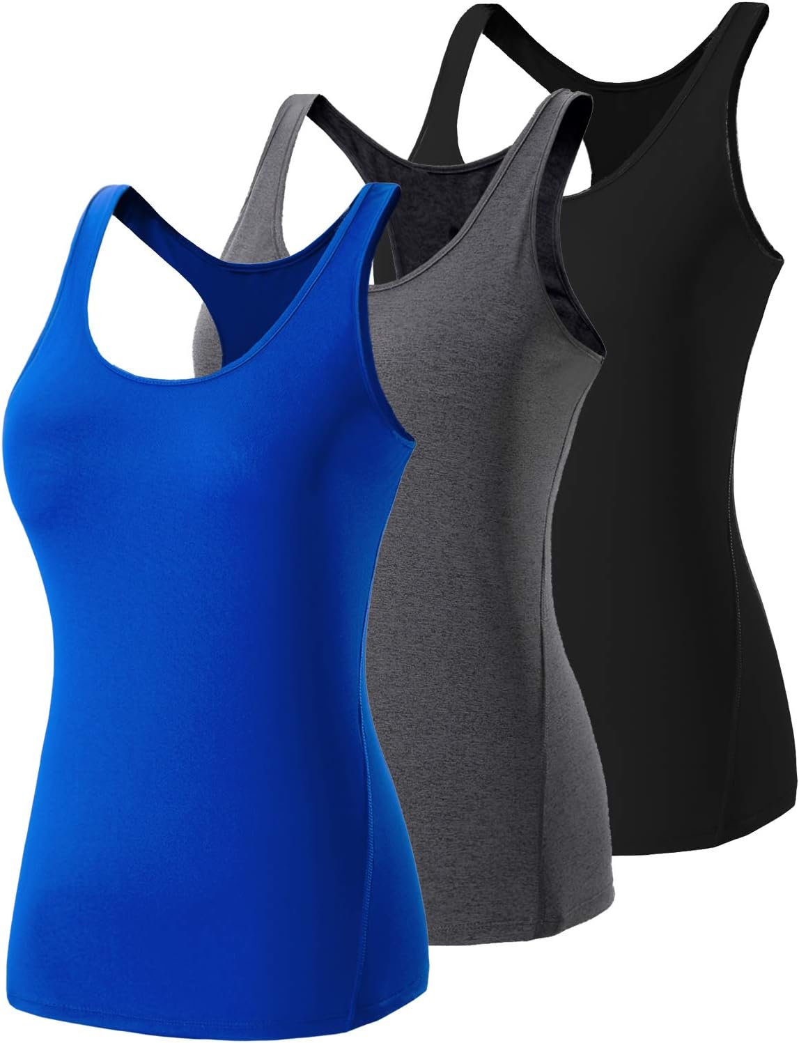 Lavento Women's Tank Tops Racerback Workout Yoga Sleeveless Shirts