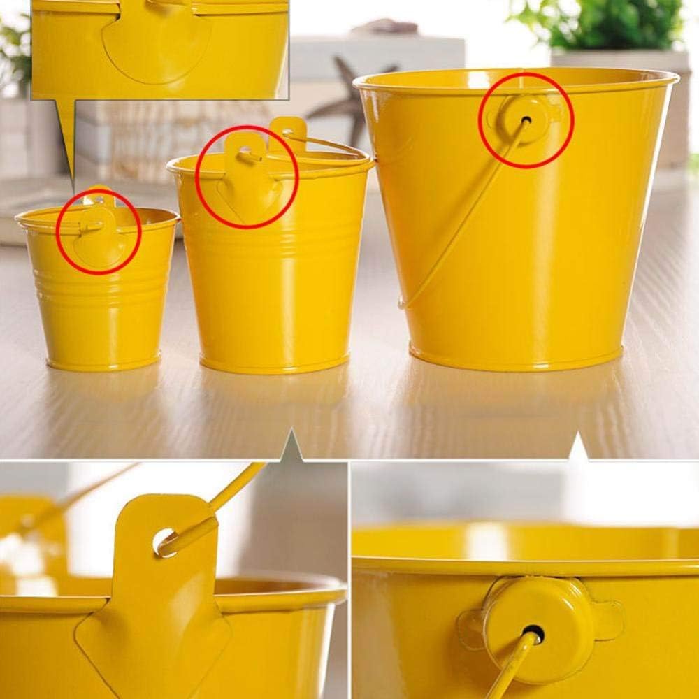 Pequeno Color Al Azar Stobok 12pcs Caramelo Color Hojalata Mini Metal Cubo Macetas Macetas Decoracion Del Hogar Pequeno Hierro Balcon Sembradores Banquete De Boda Jardin Jardineria