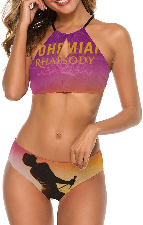 Amazon Queen Band クイーンバンド ボヘミアンラプソディ 水着 ビキニ レディース ボディラインを美しく見せるビキニ 2点セット ビキニセット ビキニ セパレーツ 通販