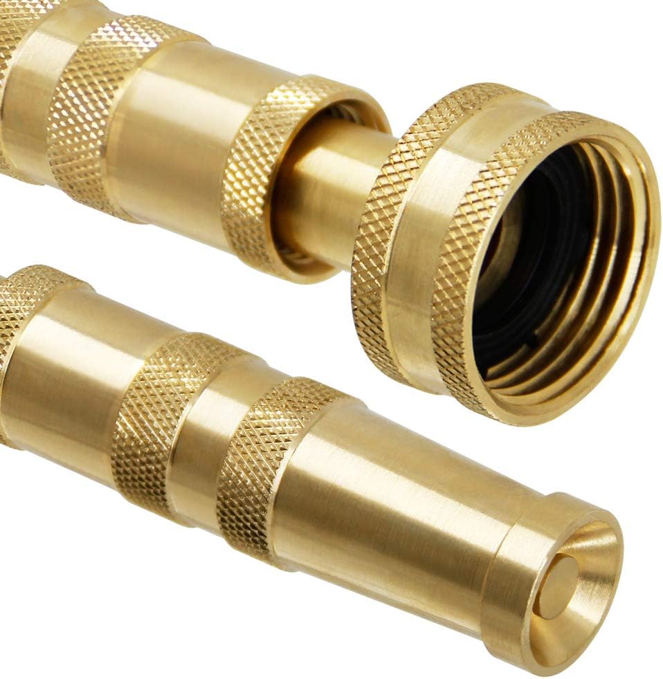 Twinkle Star Heavy-Duty Brass Adjustable Twist Hose Nozzle, 2 Pack, TWIS3432 : Garden & Outdoor