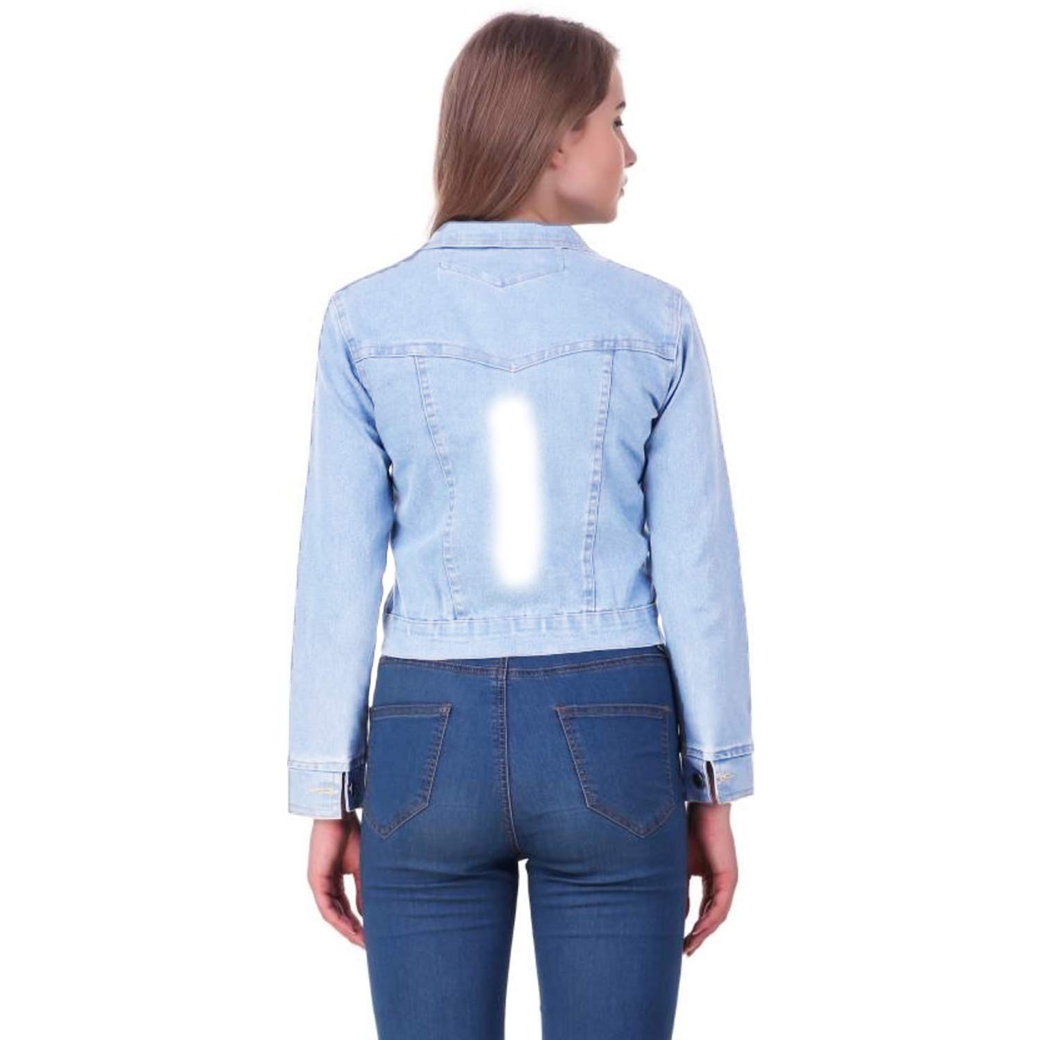 c.cozami full sleeve solid women denim jacket