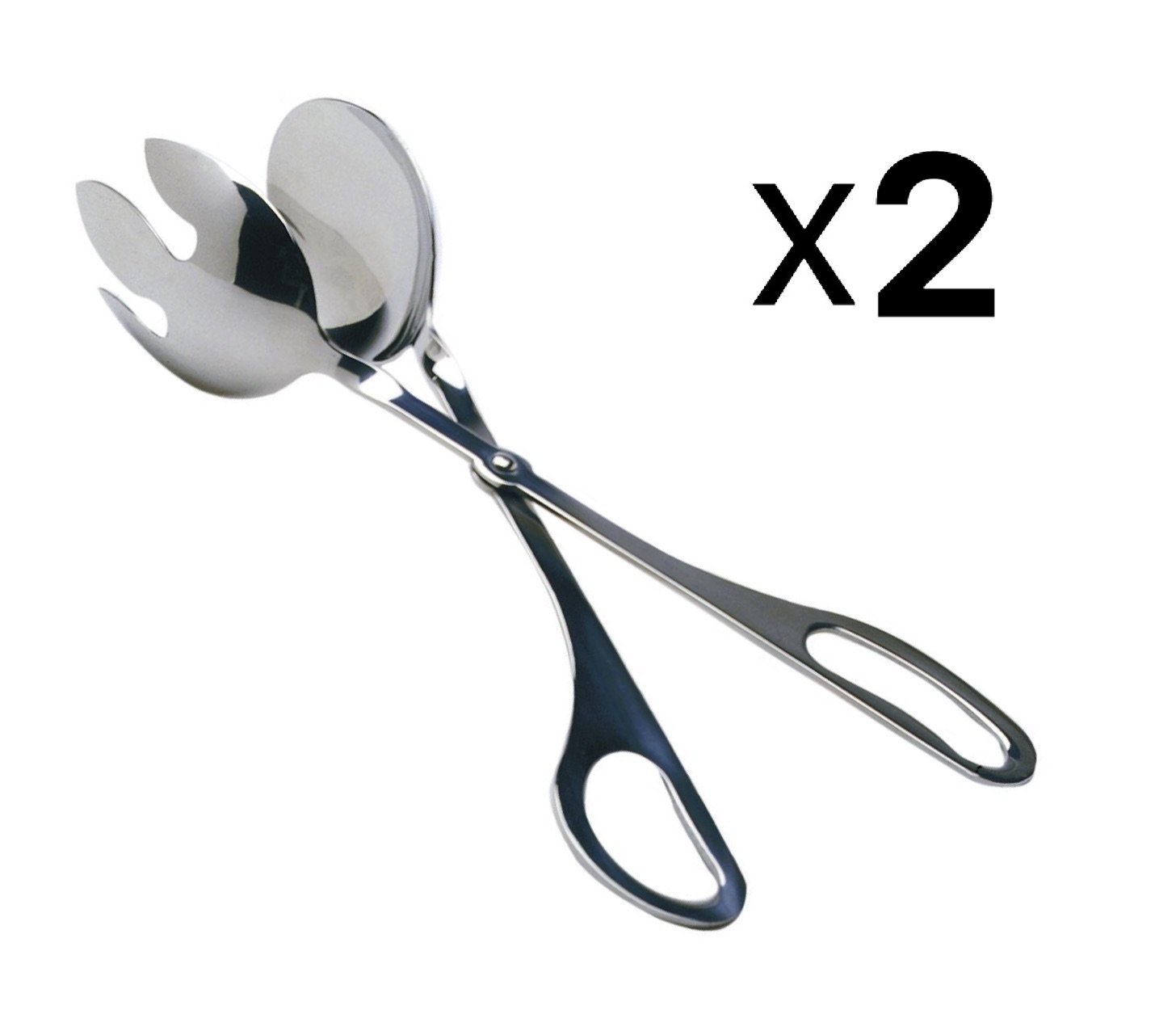 Norpro 18/10 Stainless Steel Deluxe Salad Tongs For Tossing And Serving