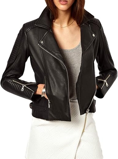 amazon ladies leather coats