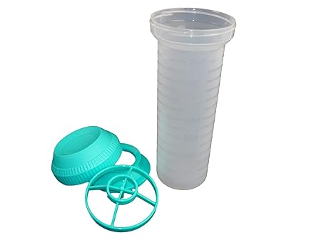 Tupperware Mix-Max Schüttelbecher grün mit Mixeinsatz 750ml