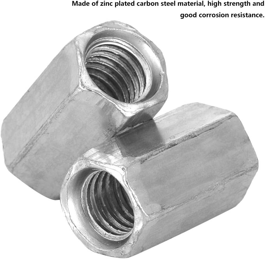 10pcs M8 Long Rod Nut Hex Hexagonal Sleeve Nut Standoff Threaded