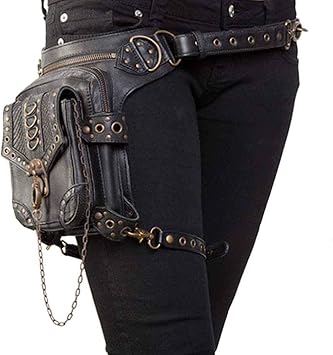 steampunk leg holster bag
