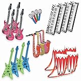 Band On The Run - Inflatable Musical Rock Band Instruments - 24 Piece Kit