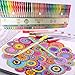 320 Piece Gel Pen Set - 160 UNIQUE Colors PLUS 160 Refills - Ideal for Adult Coloring Books - Premium Quality Pens-Glitter, Metallic, Fluorescent, Pastel, Neon, Standard, Watercolor, Rainbow Colors