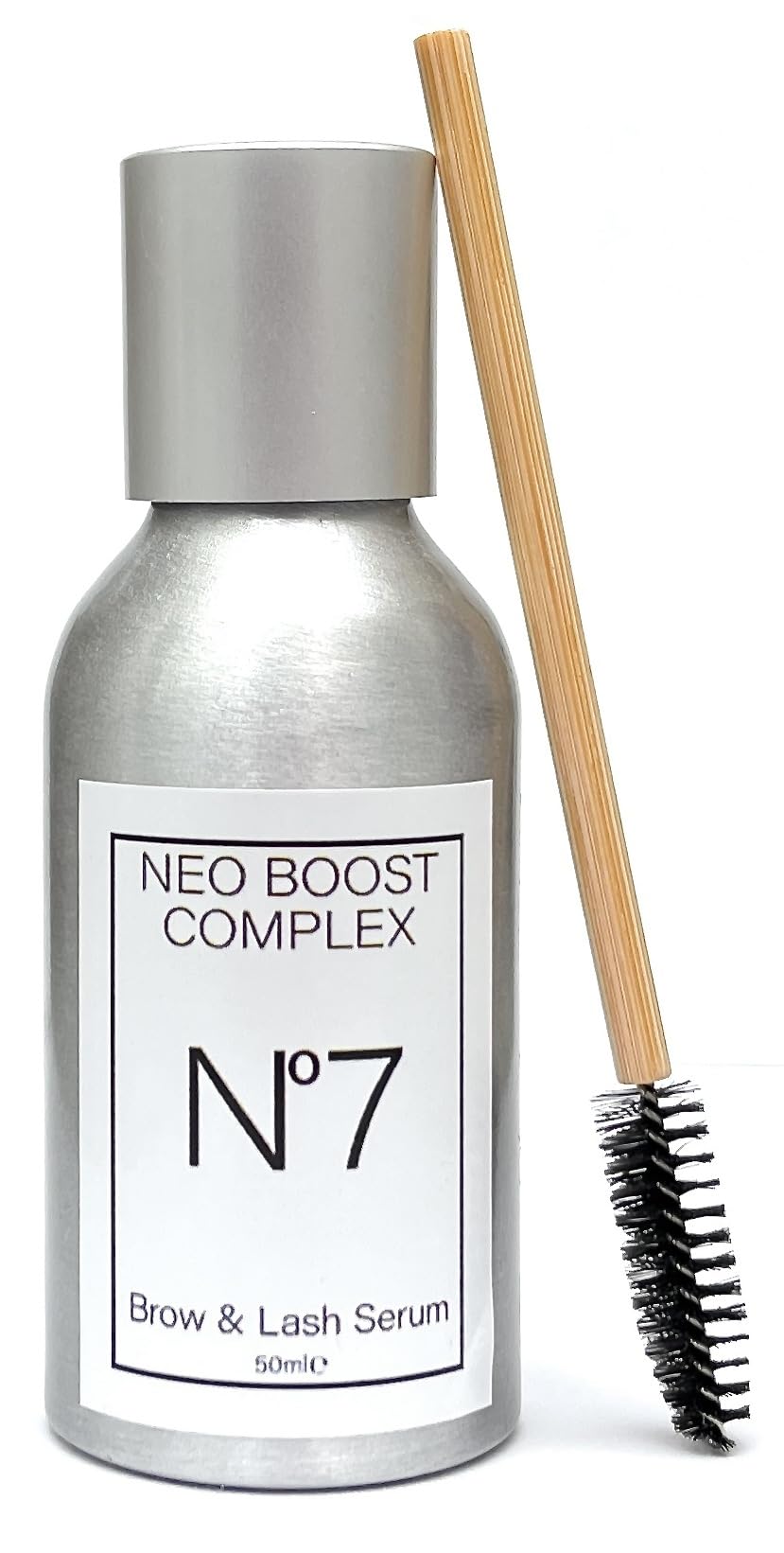 Neo Boost Complex - No.7 Lash & Brow Oil. 100% Natural. Botanical Oils to Promote Lash & Brow Growth. With a Tiger's Eye Crystal in the Bottle. 50ml