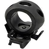 DKJEkdje Helmet Flashlight Holder Mount, Quick Release Tactical Airsoft Flashlight Clamp Mounting Bracket for Fast Helmet ARC Rail Fast ACH MICH Bump Helmet