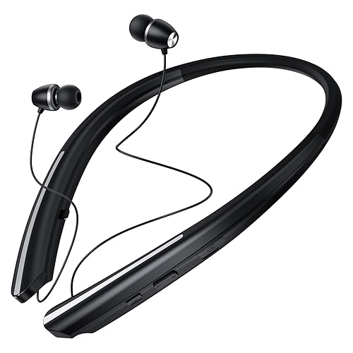 Neckband Bluetooth Headphones, Wireless Neckband Headset