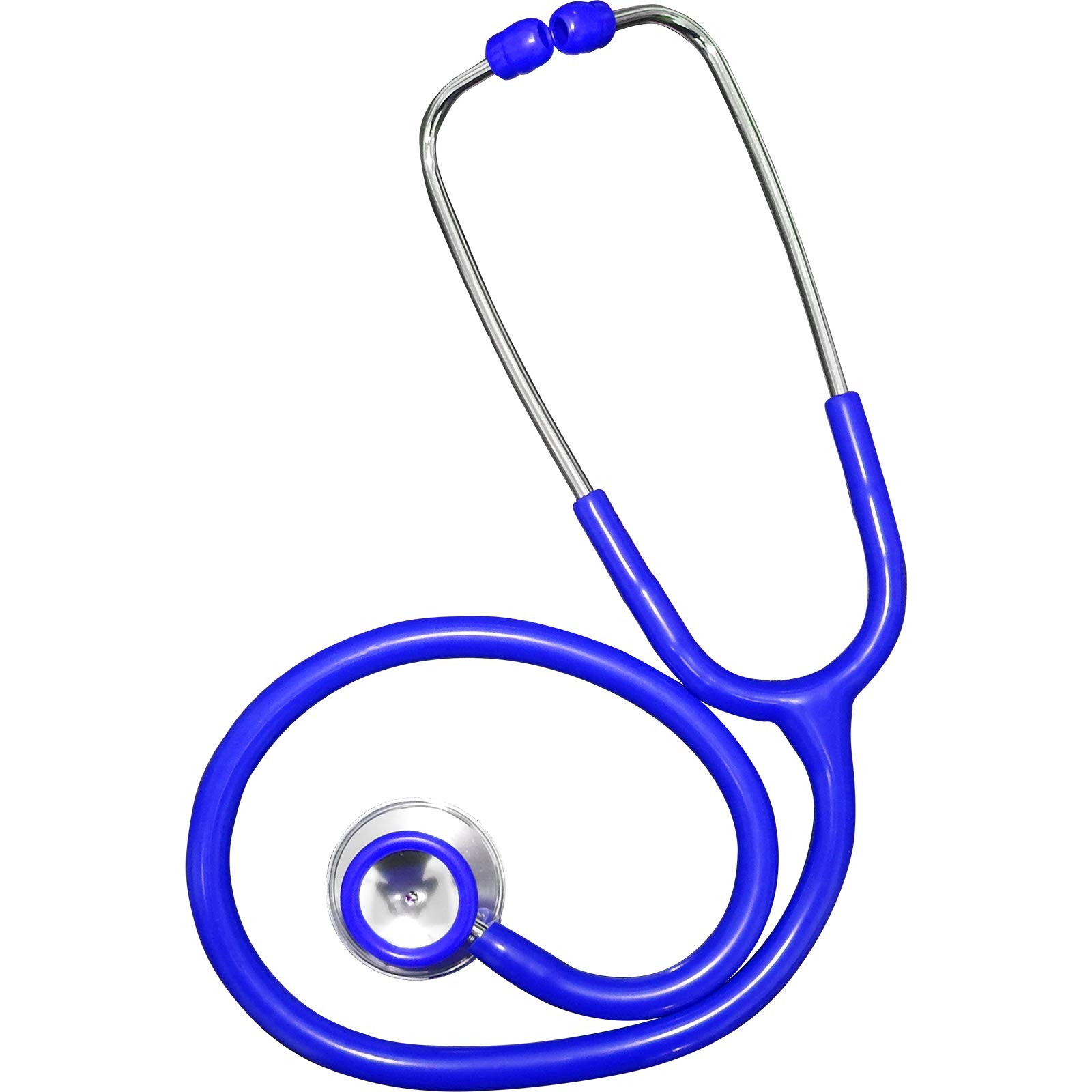 Dual Head PVC Protected Spring Adults Doctors Nurses Vets Medical Stethoscope - Blue