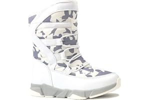 REDVOLUTION Girls Boys Unisex Snow Boots Slip-Resistant Waterpoof Winter Fashion Shoe (Toddler/Little Kid/Big Kid)