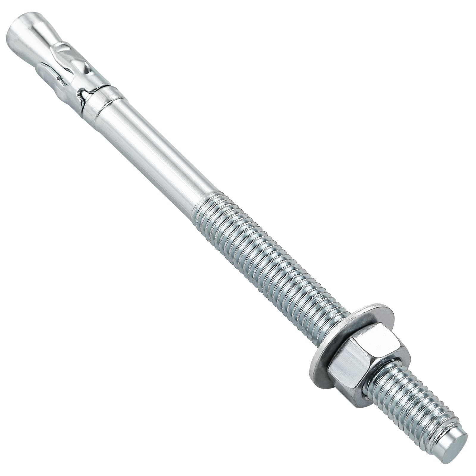 Photo 1 of Wensilon 1/2x10 30Pcs Inch Standard Fasteners for Heavy-Duty Zinc Wedge Anchors for Cement and Concrete