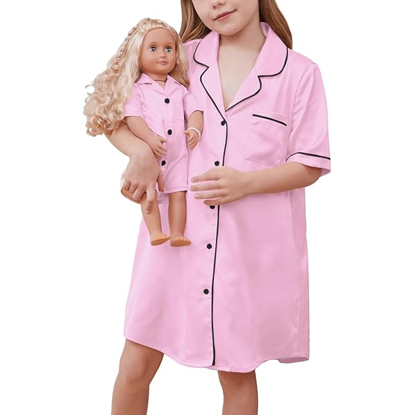 Toddler Pink Nightgown Girls' Clothing Beinou Girls Nightdress