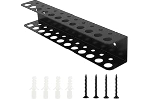 UKQRRTC Screwdriver Organizer, Wall Mounted Screwdriver and Pliers Holder, Rustproof Iron Screwdriver Rack, Space Saving Wall