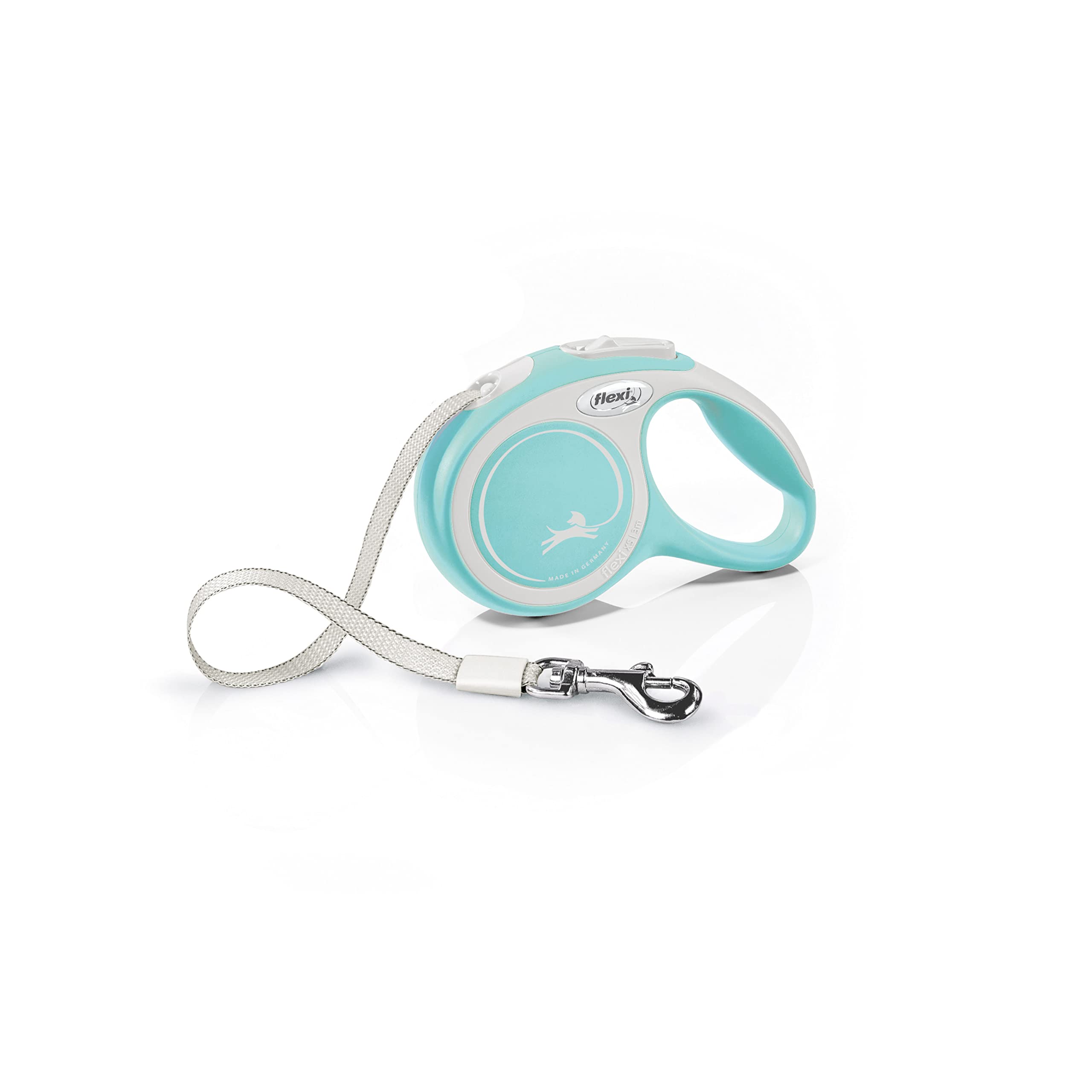 flexi Comfort XS Tape 3 m light-blue, retractable leash for small dogs up to 12 kg