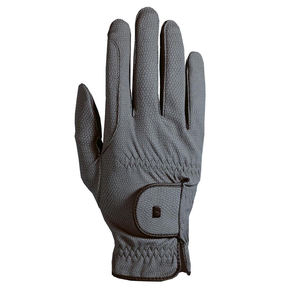 Roeckl Sports equestrian gloves ROECK-GRIP, summer riding glove, anthracite 9.5