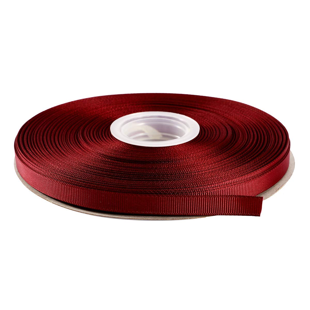 ITIsparkle 9mm Grosgrain Ribbon 45 Meters-Roll Set for Gift Wrapping Scrap Books Party Favor Hair Braids Baby Shower Decoration Cake Decoration Floral Arrangement Craft Supplies, Burgundy Ribbon — image 1