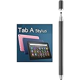 2-in-1 Stylus Pen for Samsung Galaxy Tab A11/A11+/A9+/A9/A8/A8 Plus/A7/A7 Lite, Stylus for iPad Pro/iPhone/Fire HD/Surface Tables All Touch Devices (Black)