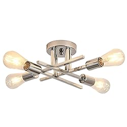 ZGLAOJT4-Lights Ceiling Light Fixture，Chrome