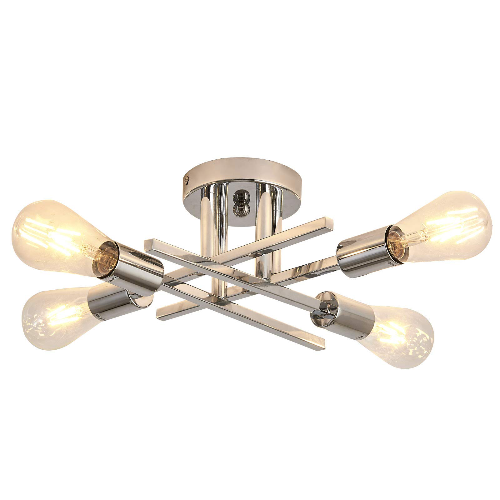ZGLAOJT4-Lights Ceiling Light Fixture，Chrome
