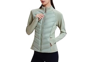 AFZ Lightweight Puffer Jacket Women Packable 800FP Quilted Fall Winter Down Jackets for Hiking Running