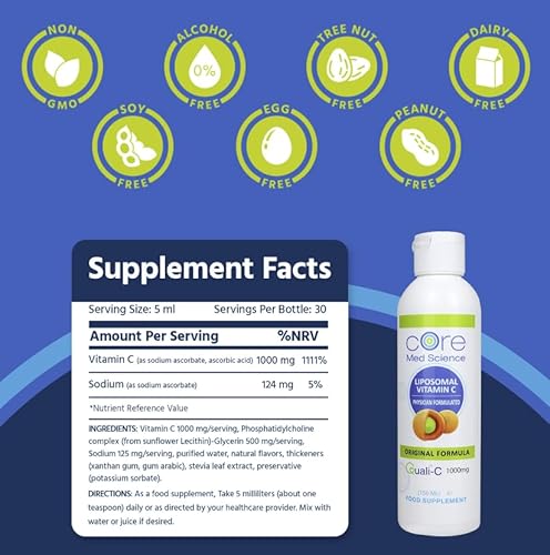 carenel derma alpha arbutin glutathione whitening cream review Core Med Science Liposomal Vitamin C 1000mg Liquid - Original Formula, 5 Fl  Oz - Natural Liposomal Vitamin C Supplement Non-GMO - Immune System Booster  for Adults