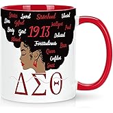 Toshiy Dst Sorority Gifts, Dst Mug, D S T Sorority Paraphernalia Mug, Delta Sorority Gifts for Women, 11 Ounce Red