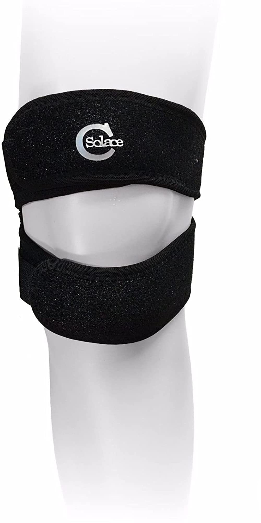 Solace Care Runners Knee Strap | for Men & Women | Helps Jumpers Knee Osgood Schlatters Arthritis Ultimate Sports Cycling Running | Iliotibial Band Syndrome