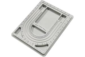 HAIKING Bead Design Board, 1 PCS Gray Flocked DIY Beading Tools for Bracelet, Necklace, Jewelry Making (24 x 32cm/9.44 x 12.5