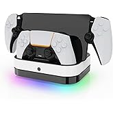 XinGeeek Charger Dock Stand for PS5 Portal and Controller 3-in-1 Charging Docking Station Anti-Slip Charging Dock Base Stand